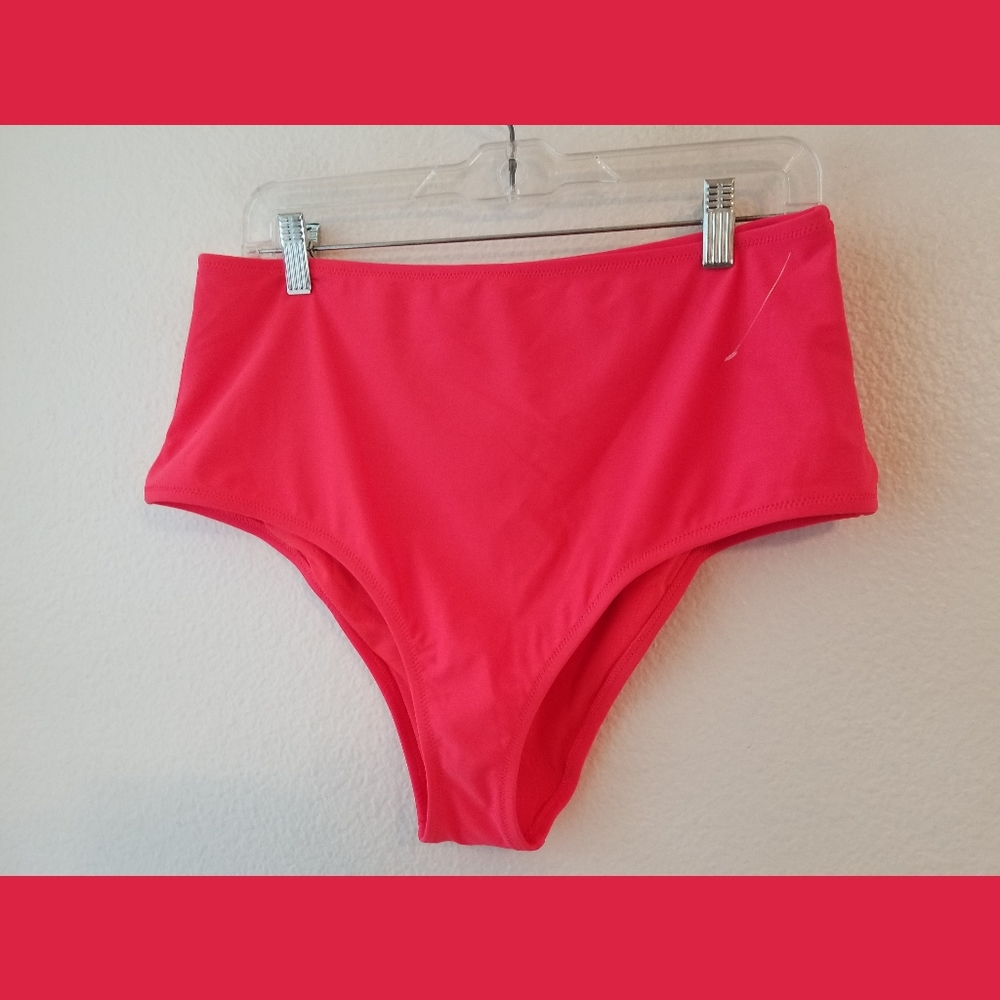 Aerie NWOT Coral High Waisted BS Bottom XL